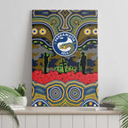 ANZAC Day Parramatta Eels Canvas Wall Art Military Memorial Aboriginal Indigenous Art