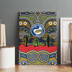 ANZAC Day Parramatta Eels Canvas Wall Art Military Memorial Aboriginal Indigenous Art