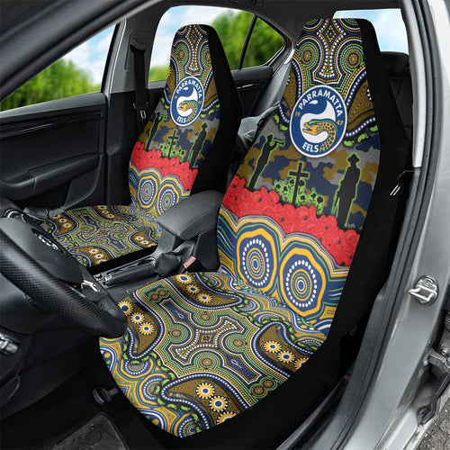ANZAC Day Parramatta Eels Car Seat Cover Military Memorial Aboriginal Indigenous Art