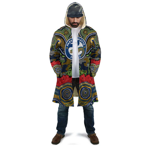 ANZAC Day Parramatta Eels Cloak Military Memorial Aboriginal Indigenous Art
