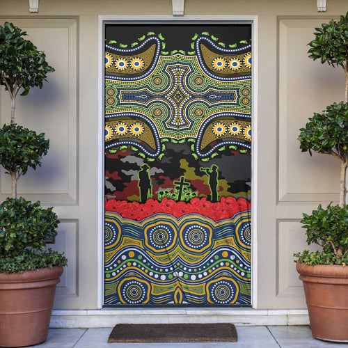 ANZAC Day Parramatta Eels Door Cover Military Memorial Aboriginal Indigenous Art