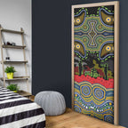 ANZAC Day Parramatta Eels Door Cover Military Memorial Aboriginal Indigenous Art