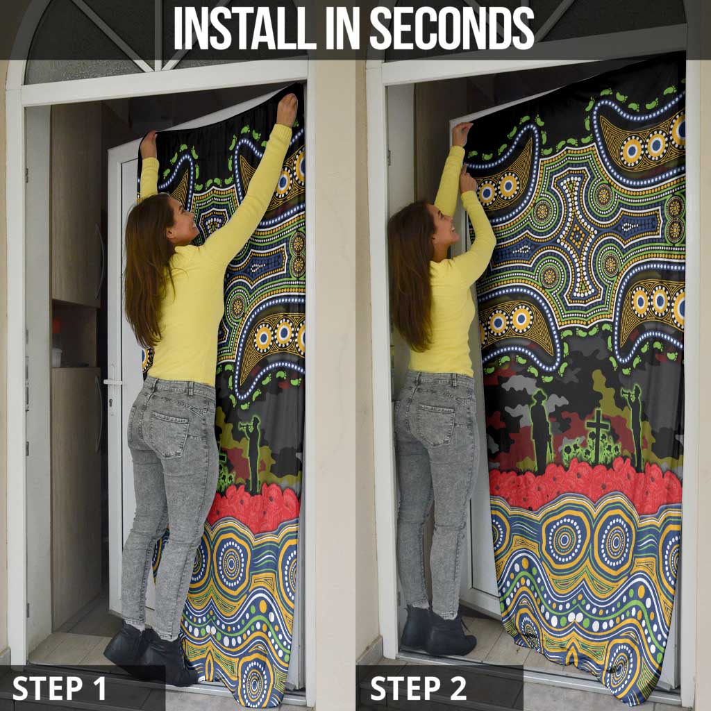 ANZAC Day Parramatta Eels Door Cover Military Memorial Aboriginal Indigenous Art