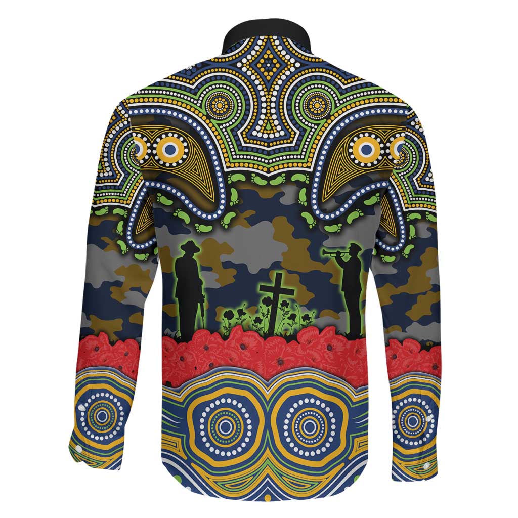 ANZAC Day Parramatta Eels Family Matching Off The Shoulder Long Sleeve Dress and Hawaiian Shirt Military Memorial Aboriginal Indigenous Art