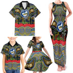 ANZAC Day Parramatta Eels Family Matching Tank Maxi Dress and Hawaiian Shirt Military Memorial Aboriginal Indigenous Art