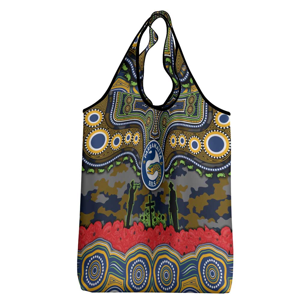 ANZAC Day Parramatta Eels Grocery Bag Military Memorial Aboriginal Indigenous Art