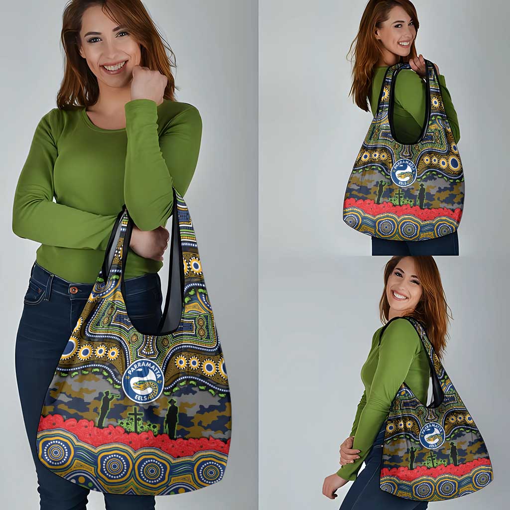 ANZAC Day Parramatta Eels Grocery Bag Military Memorial Aboriginal Indigenous Art