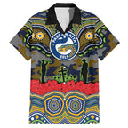 ANZAC Day Parramatta Eels Hawaiian Shirt Military Memorial Aboriginal Indigenous Art