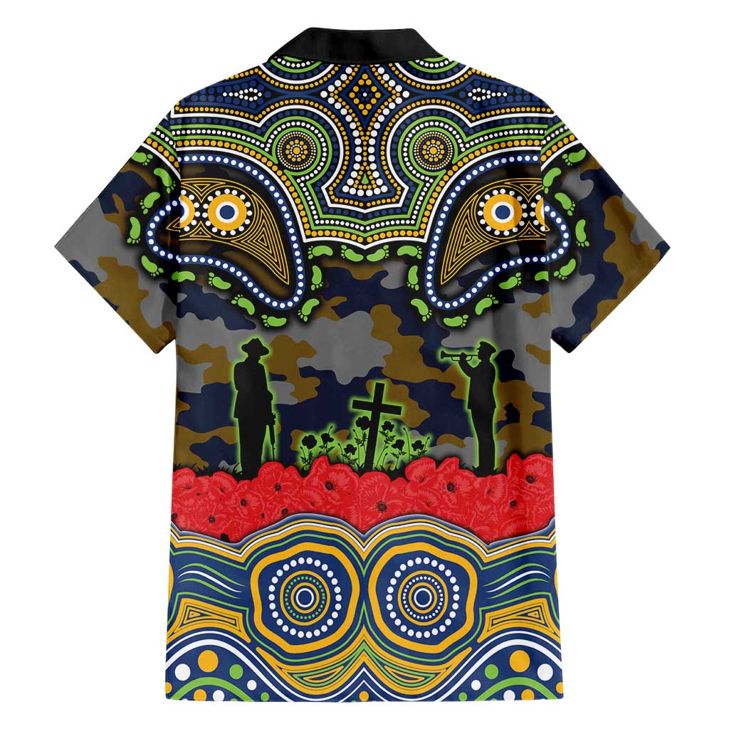ANZAC Day Parramatta Eels Hawaiian Shirt Military Memorial Aboriginal Indigenous Art