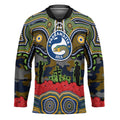 ANZAC Day Parramatta Eels Hockey Jersey Military Memorial Aboriginal Indigenous Art