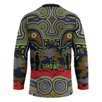 ANZAC Day Parramatta Eels Hockey Jersey Military Memorial Aboriginal Indigenous Art