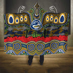 ANZAC Day Parramatta Eels Hooded Blanket Military Memorial Aboriginal Indigenous Art