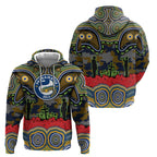 ANZAC Day Parramatta Eels Hoodie Military Memorial Aboriginal Indigenous Art