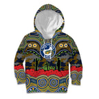 ANZAC Day Parramatta Eels Kid Hoodie Military Memorial Aboriginal Indigenous Art