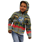 ANZAC Day Parramatta Eels Kid Hoodie Military Memorial Aboriginal Indigenous Art