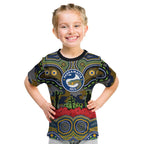 ANZAC Day Parramatta Eels Kid T Shirt Military Memorial Aboriginal Indigenous Art