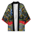 ANZAC Day Parramatta Eels Kimono Military Memorial Aboriginal Indigenous Art