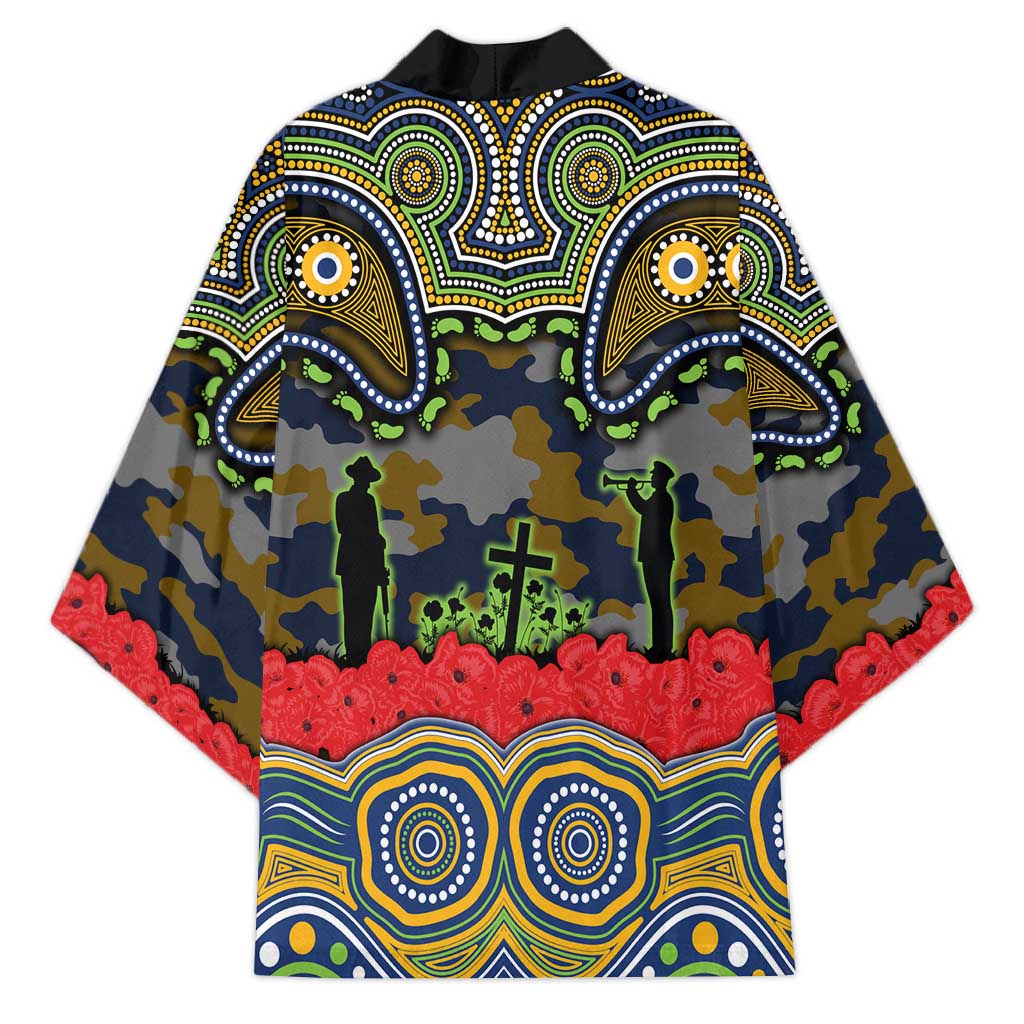 ANZAC Day Parramatta Eels Kimono Military Memorial Aboriginal Indigenous Art