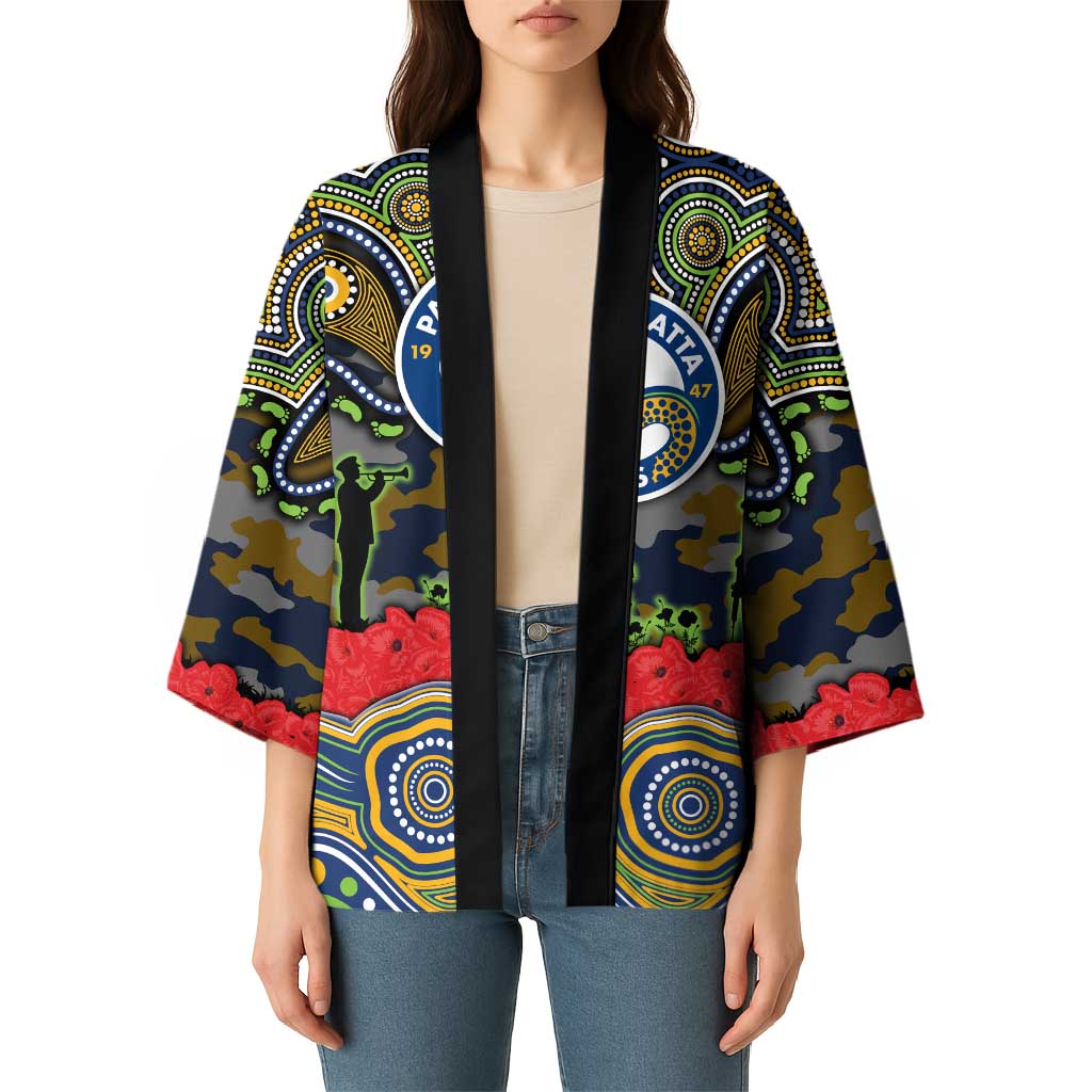 ANZAC Day Parramatta Eels Kimono Military Memorial Aboriginal Indigenous Art