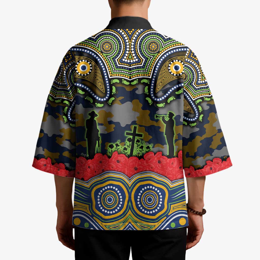ANZAC Day Parramatta Eels Kimono Military Memorial Aboriginal Indigenous Art