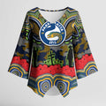 ANZAC Day Parramatta Eels Kimono Sleeve Blouse Military Memorial Aboriginal Indigenous Art