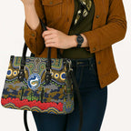 ANZAC Day Parramatta Eels Leather Bag Military Memorial Aboriginal Indigenous Art