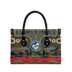 ANZAC Day Parramatta Eels Leather Bag Military Memorial Aboriginal Indigenous Art