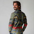 ANZAC Day Parramatta Eels Long Sleeve Polo Shirt Military Memorial Aboriginal Indigenous Art