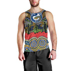 ANZAC Day Parramatta Eels Men Tank Top Military Memorial Aboriginal Indigenous Art