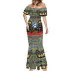 ANZAC Day Parramatta Eels Mermaid Dress Military Memorial Aboriginal Indigenous Art