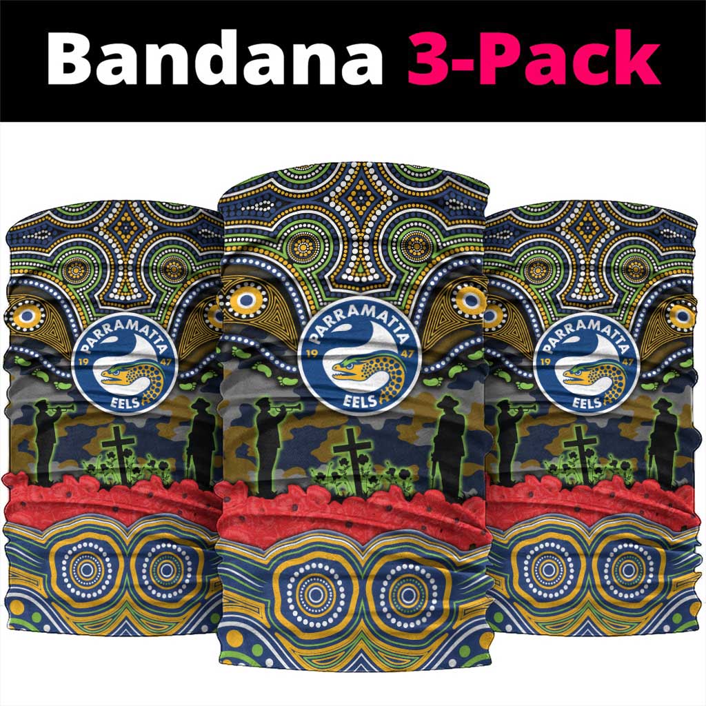 ANZAC Day Parramatta Eels Neck Gaiter Military Memorial Aboriginal Indigenous Art