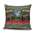 ANZAC Day Parramatta Eels Pillow Cover Military Memorial Aboriginal Indigenous Art