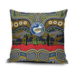 ANZAC Day Parramatta Eels Pillow Cover Military Memorial Aboriginal Indigenous Art