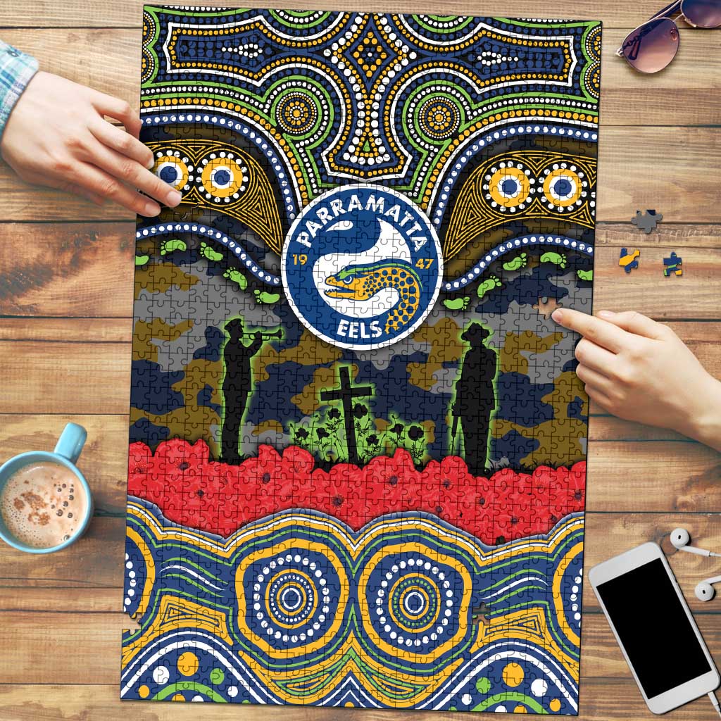 ANZAC Day Parramatta Eels Puzzle Military Memorial Aboriginal Indigenous Art