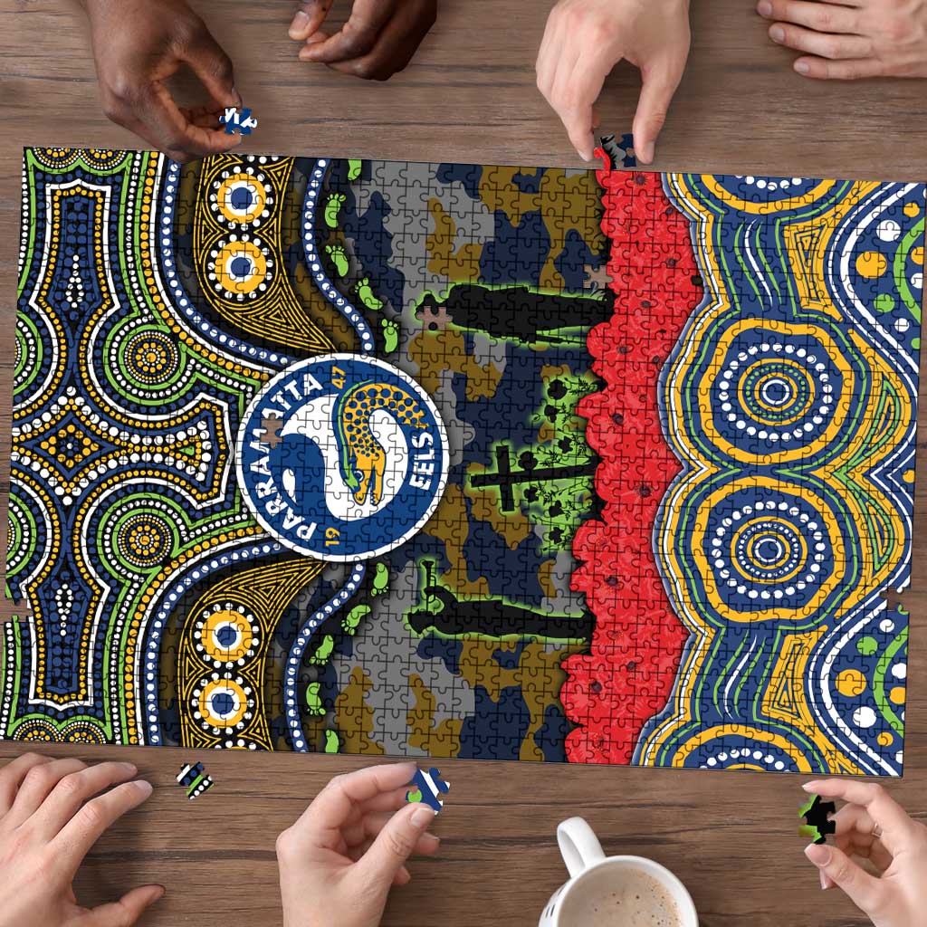 ANZAC Day Parramatta Eels Puzzle Military Memorial Aboriginal Indigenous Art