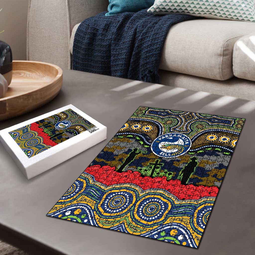 ANZAC Day Parramatta Eels Puzzle Military Memorial Aboriginal Indigenous Art