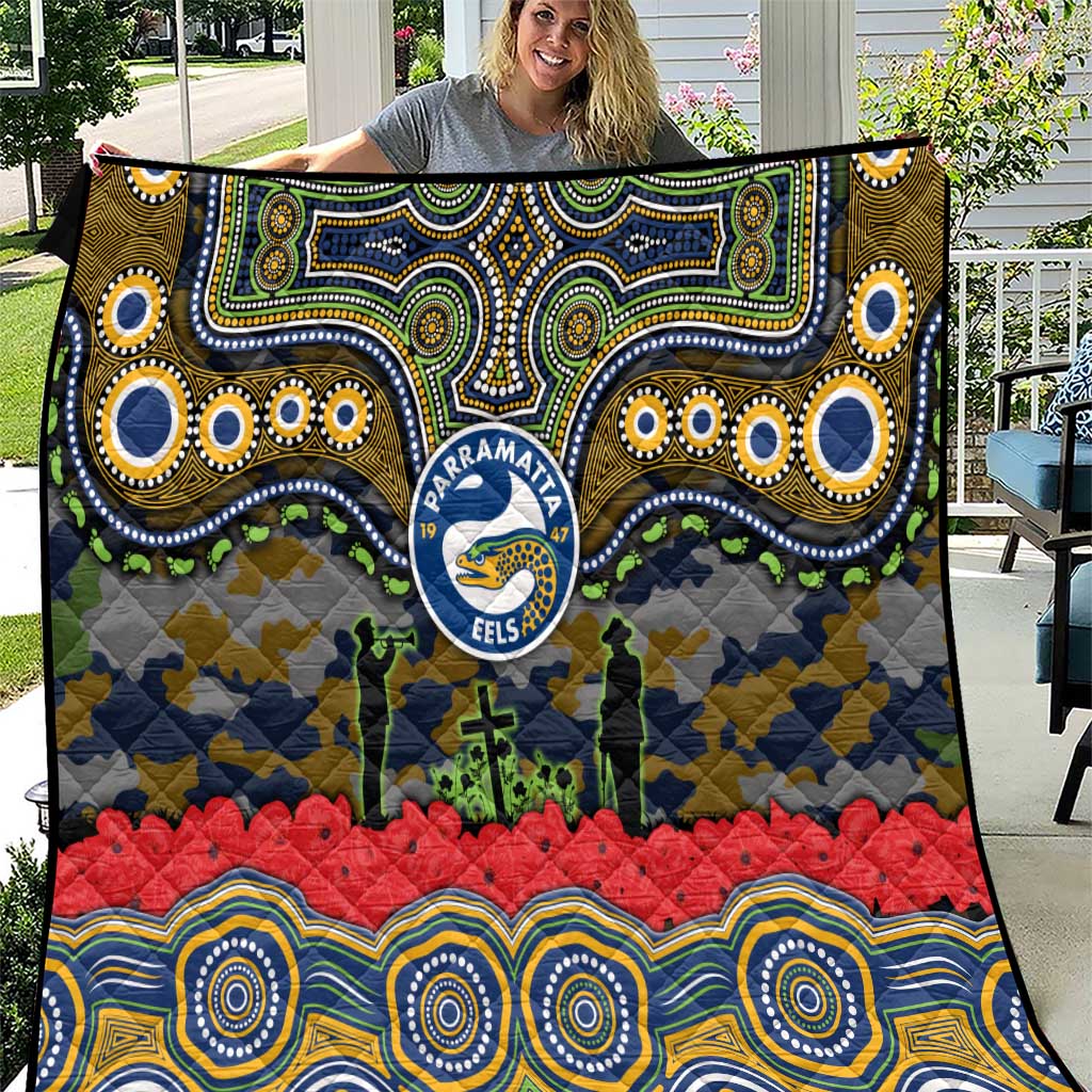 ANZAC Day Parramatta Eels Quilt Military Memorial Aboriginal Indigenous Art