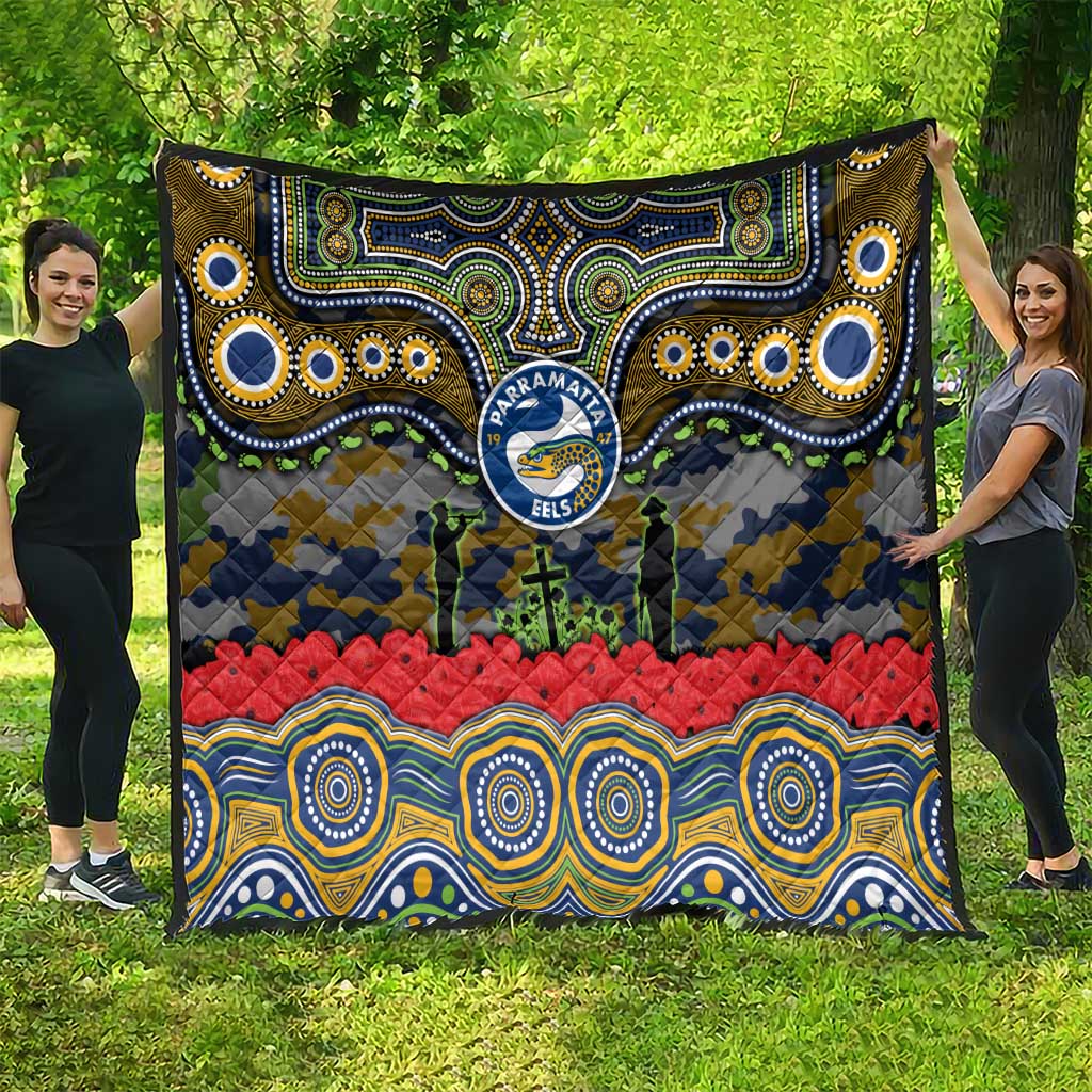 ANZAC Day Parramatta Eels Quilt Military Memorial Aboriginal Indigenous Art
