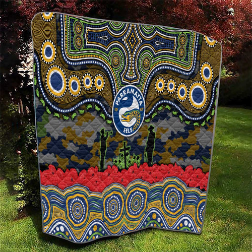 ANZAC Day Parramatta Eels Quilt Military Memorial Aboriginal Indigenous Art