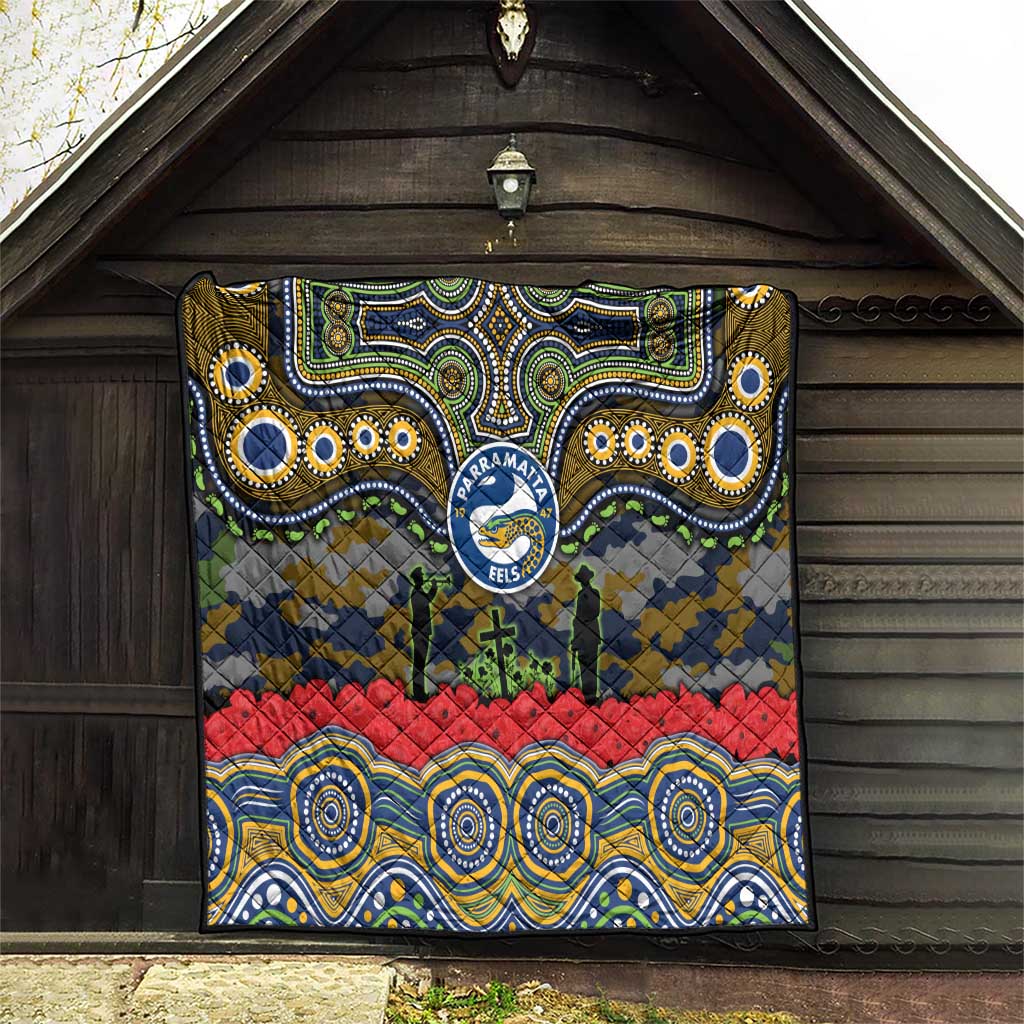 ANZAC Day Parramatta Eels Quilt Military Memorial Aboriginal Indigenous Art