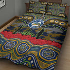ANZAC Day Parramatta Eels Quilt Bed Set Military Memorial Aboriginal Indigenous Art