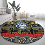 ANZAC Day Parramatta Eels Round Carpet Military Memorial Aboriginal Indigenous Art