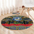 ANZAC Day Parramatta Eels Round Carpet Military Memorial Aboriginal Indigenous Art