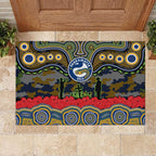 ANZAC Day Parramatta Eels Rubber Doormat Military Memorial Aboriginal Indigenous Art