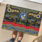 ANZAC Day Parramatta Eels Rubber Doormat Military Memorial Aboriginal Indigenous Art