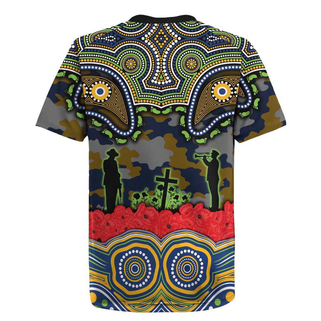 ANZAC Day Parramatta Eels Rugby Jersey Military Memorial Aboriginal Indigenous Art
