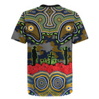 ANZAC Day Parramatta Eels Rugby Jersey Military Memorial Aboriginal Indigenous Art