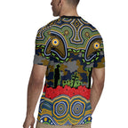ANZAC Day Parramatta Eels Rugby Jersey Military Memorial Aboriginal Indigenous Art