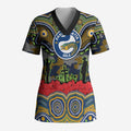 ANZAC Day Parramatta Eels Scrub Top Military Memorial Aboriginal Indigenous Art