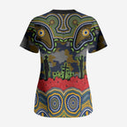 ANZAC Day Parramatta Eels Scrub Top Military Memorial Aboriginal Indigenous Art
